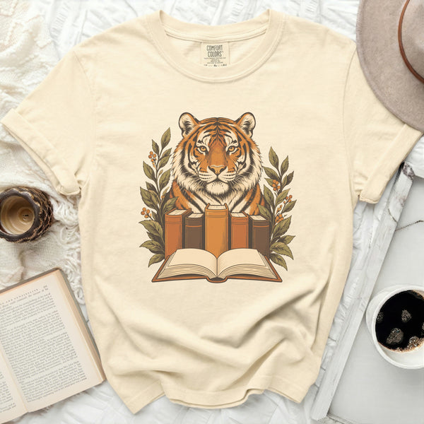 Scholar Tiger Tee in Ivory