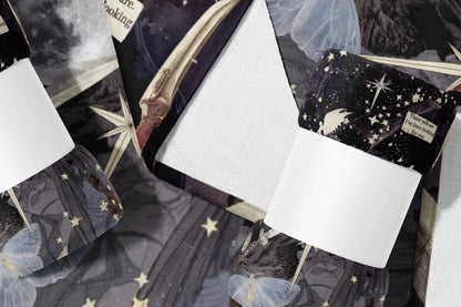 Starry Night Sky with Fantasy Elements Bedding Set