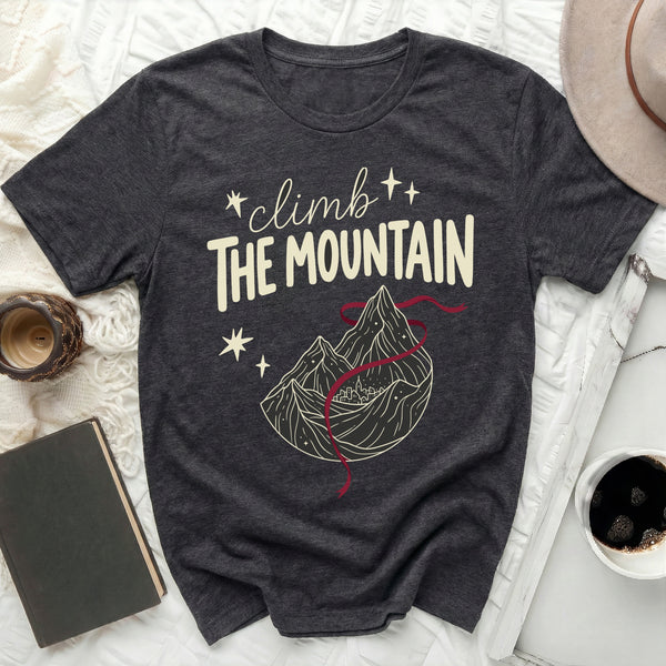 Midnight Mountain Path Tee in Dark Grey Heather