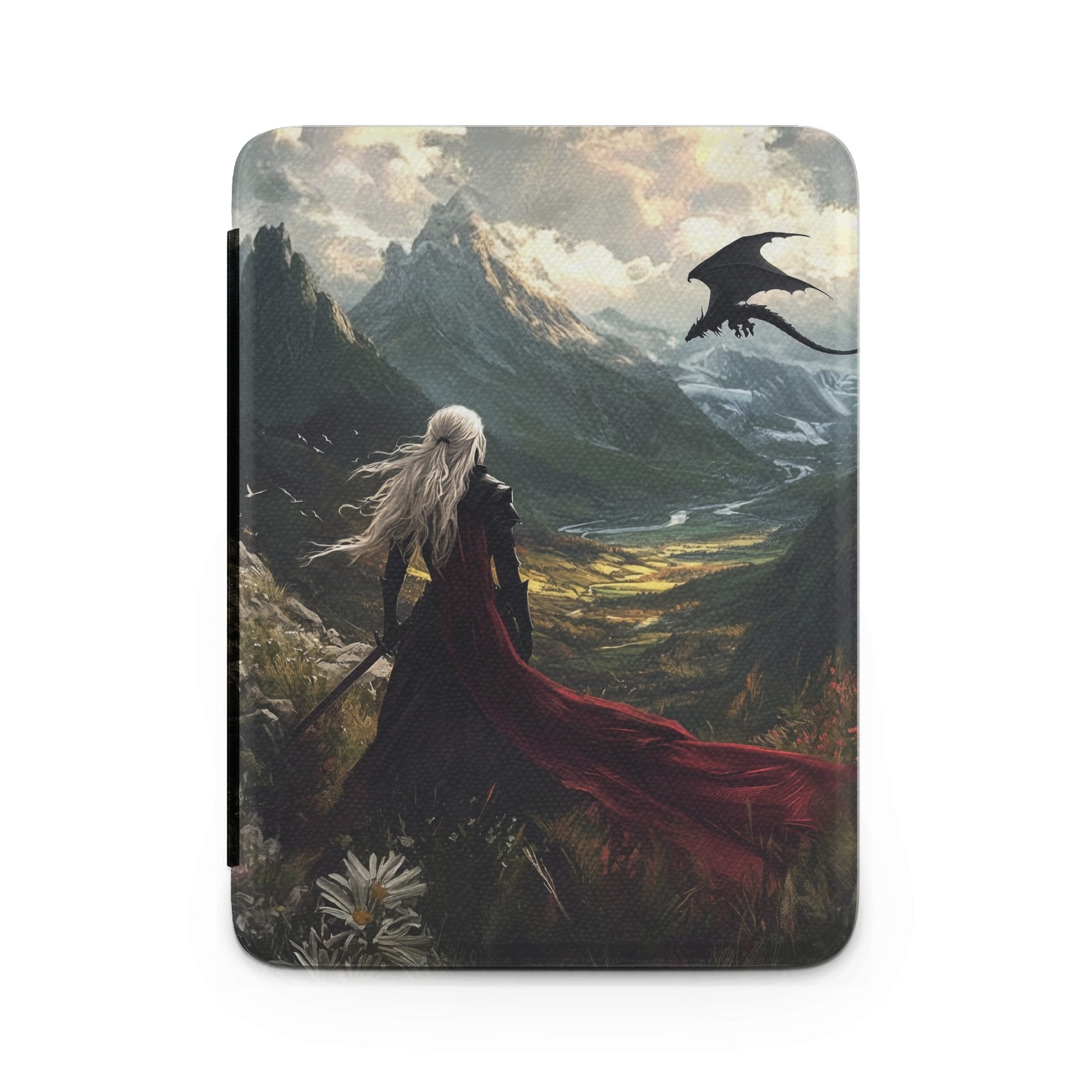 White Hair Warrior Dragon Mountain Valley Epic Scene product type