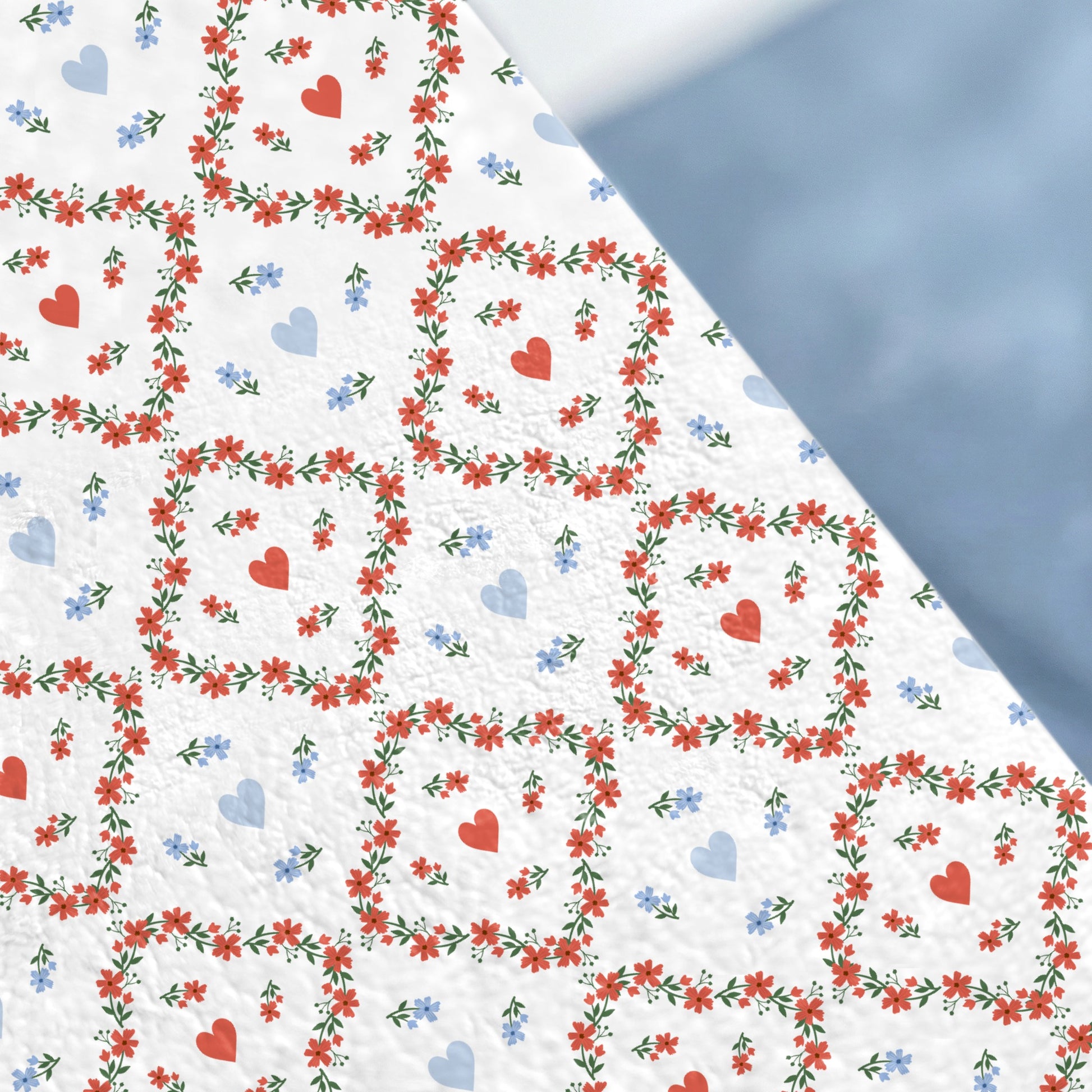 Heart and Floral Pattern Design for Home Decor Product