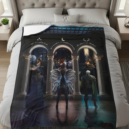 Fantasy Characters in Enchanted Palace Blanket
