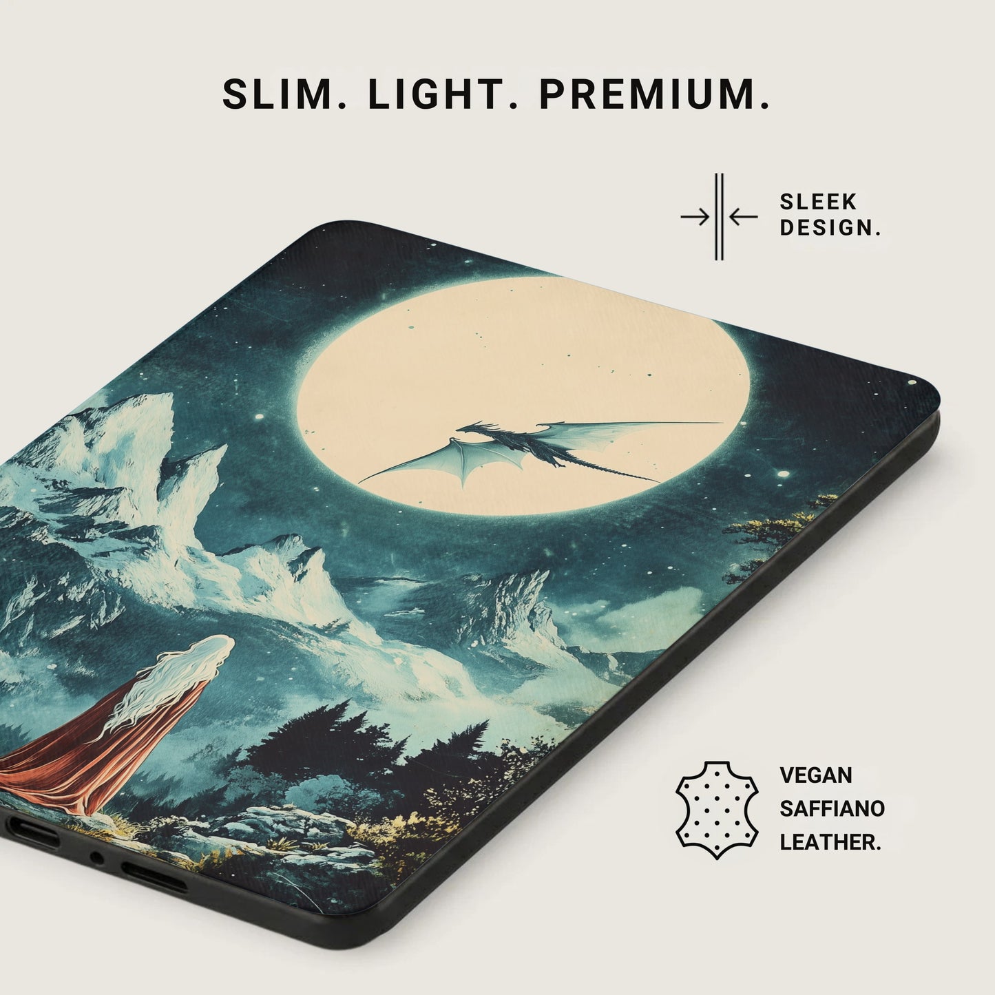 Slim Light Premium Dragon Moon Mountain Figure product type