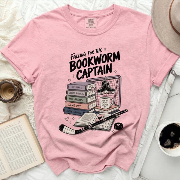 Falling for the Bookworm Captain Tee in Blossom