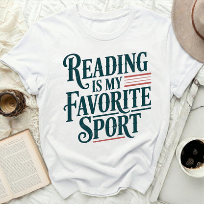 Reading Is My Favorite Sport Statement Shirt