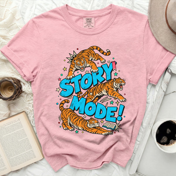 Story Mode Tiger Tee in Blossom