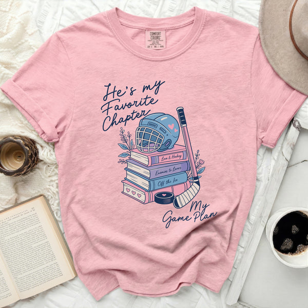 My Favorite Chapter Hockey Tee in Blossom
