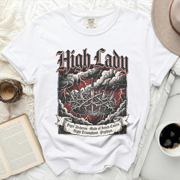 High Lady Crown Tee in White