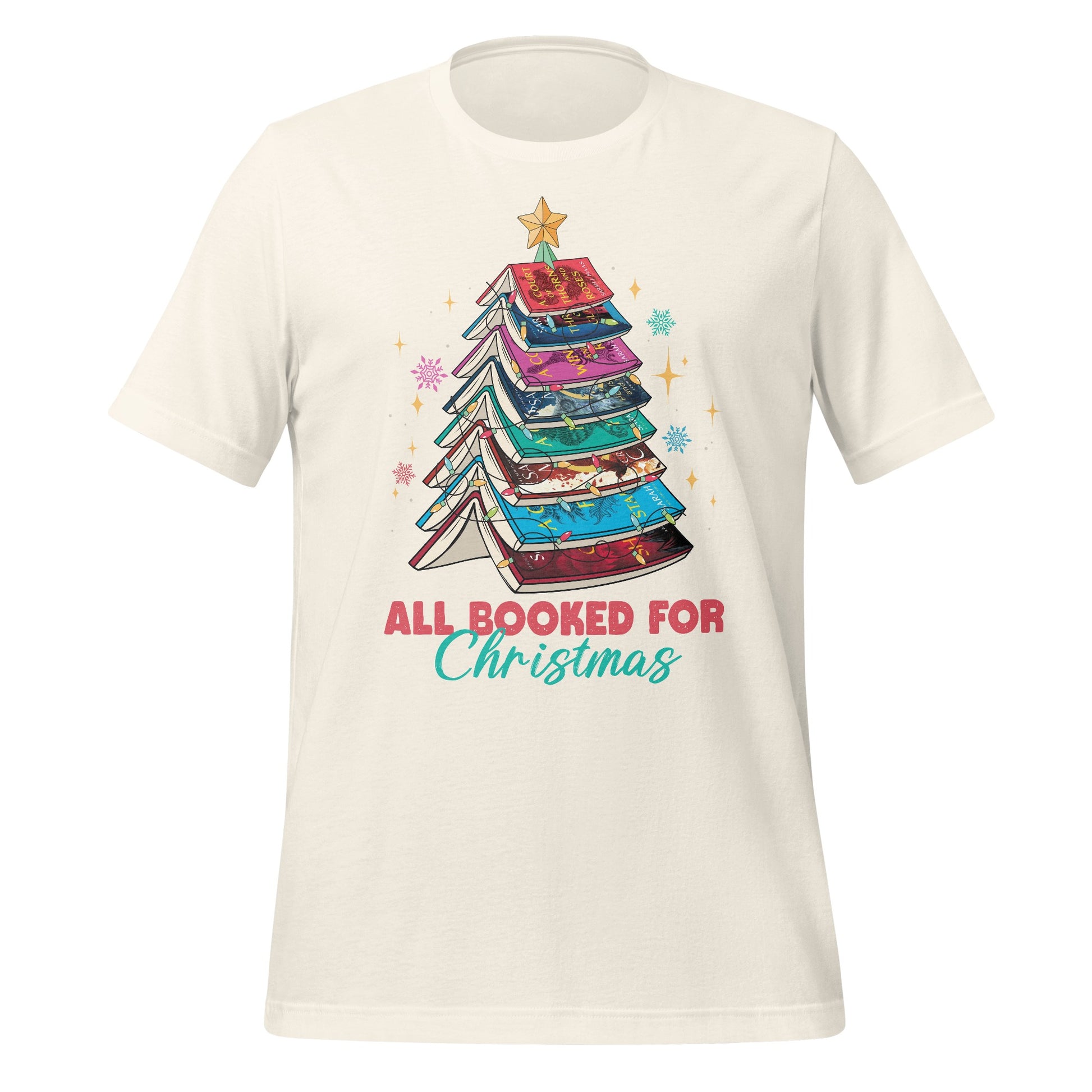 All Booked for Christmas T-Shirt Perfect for Book Lovers