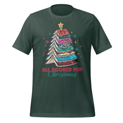 Festive All Booked for Christmas graphic T-shirt