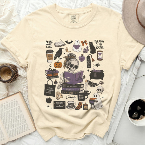 Gothic Reader Tee in Ivory