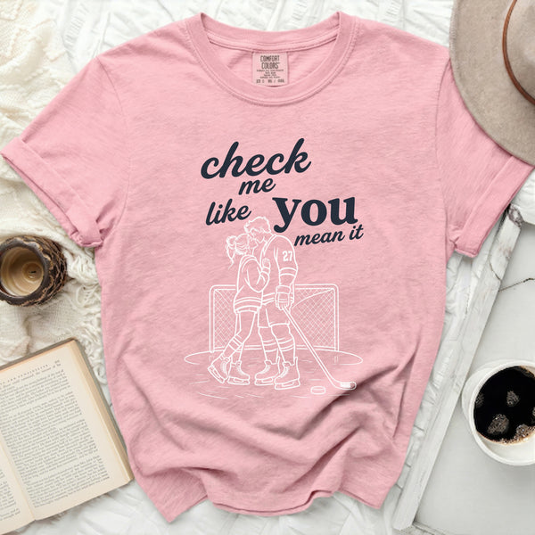 Check Me Like You Mean It Tee in Blossom