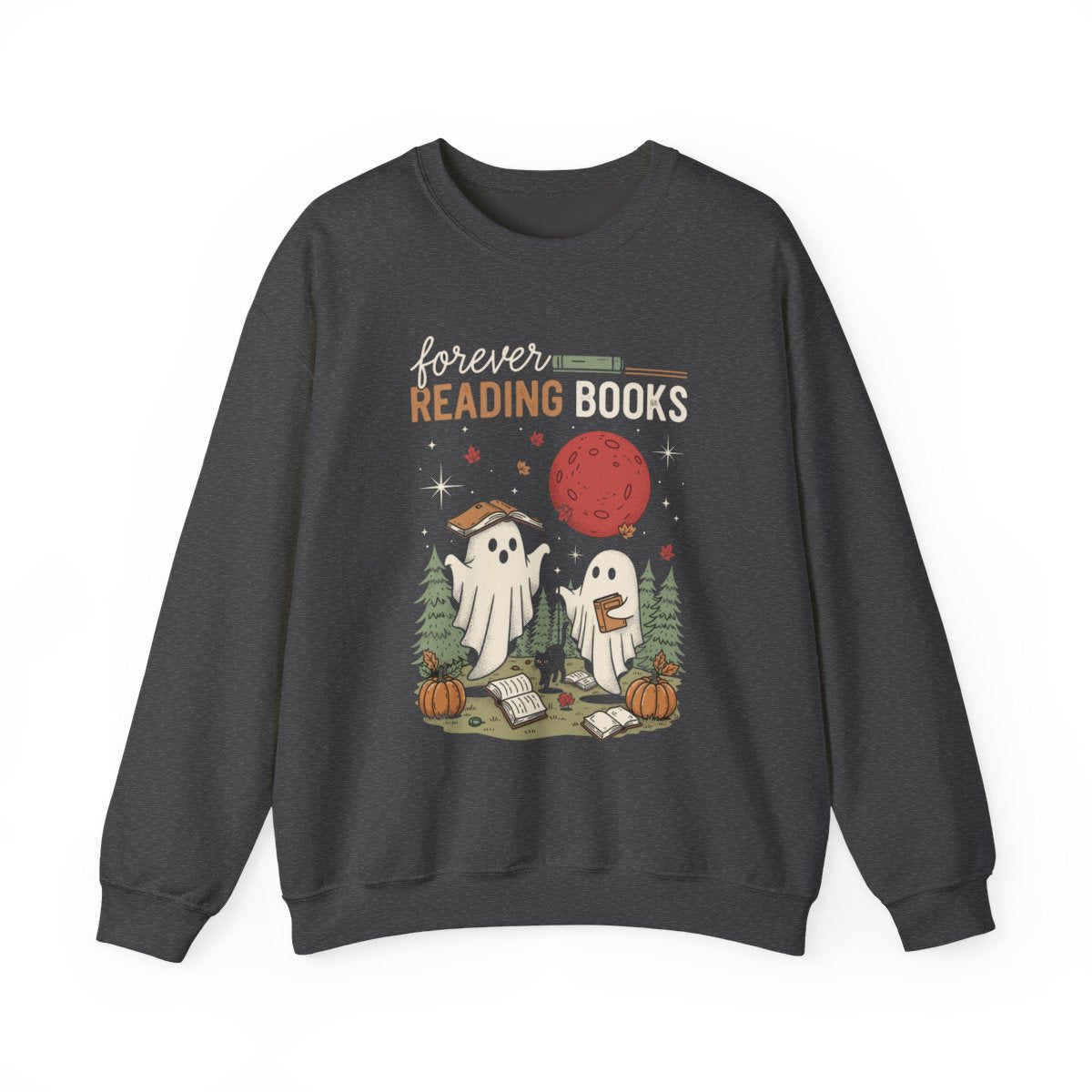 Forever Reading Books Cute Halloween Sweatshirt