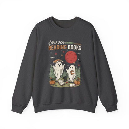 Forever Reading Books Cute Halloween Sweatshirt