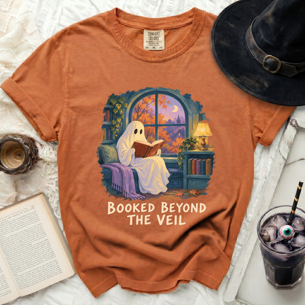 Booked Beyond Veil Tee in Yam