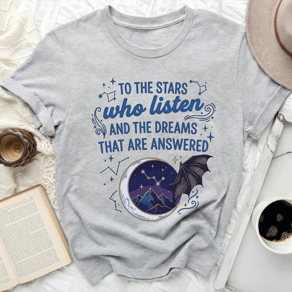 Starfall Dreams Graphic Tee in Athletic Heather