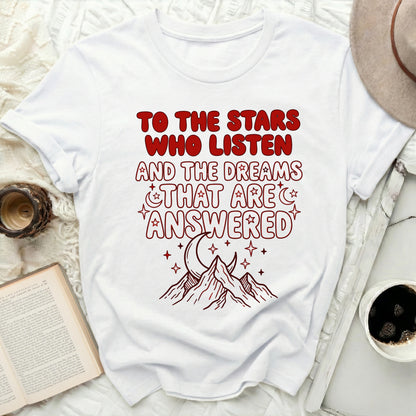 Stars Who Listen Dreams Are Answered Mountains Moon product type