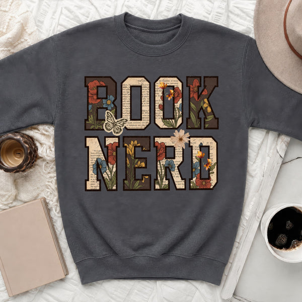 Book Nerd Sweatshirt in Dark Heather