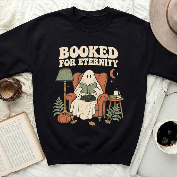 Booked For Eternity Sweatshirt in Black