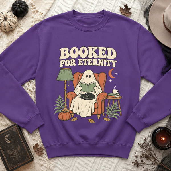 Booked For Eternity Sweatshirt in Purple