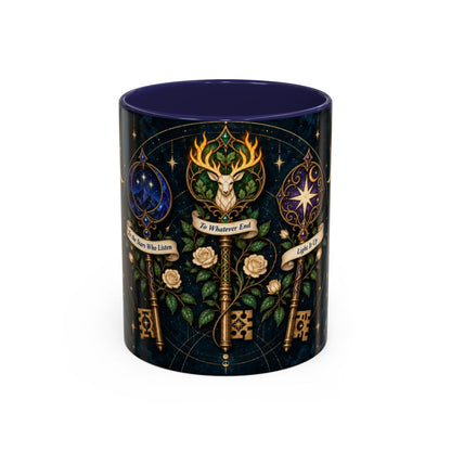 Navy mug, front