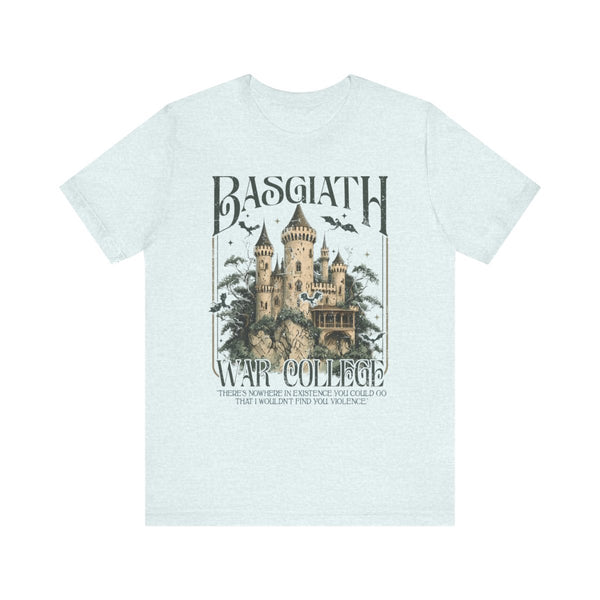 Booktok Basgiath Tee in Heather Ice Blue
