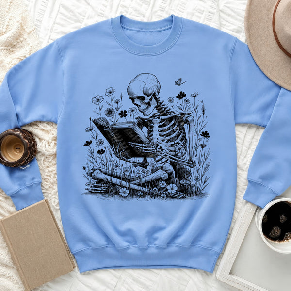 Botanical Scholar Sweatshirt in Carolina Blue