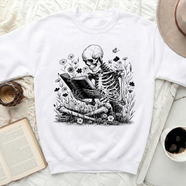 Botanical Scholar Sweatshirt in White
