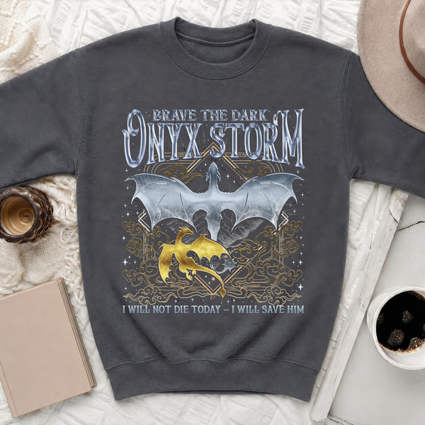 Brave The Dark Onyx Storm Sweatshirt in Dark Heather