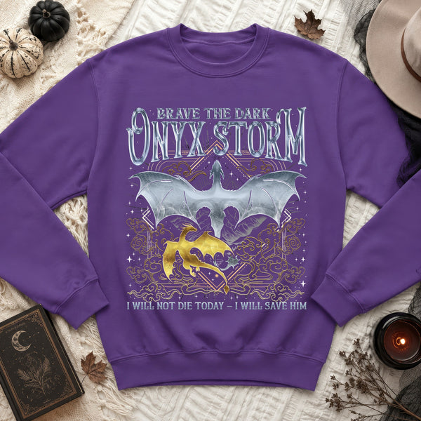 Brave The Dark Onyx Storm Sweatshirt in Purple