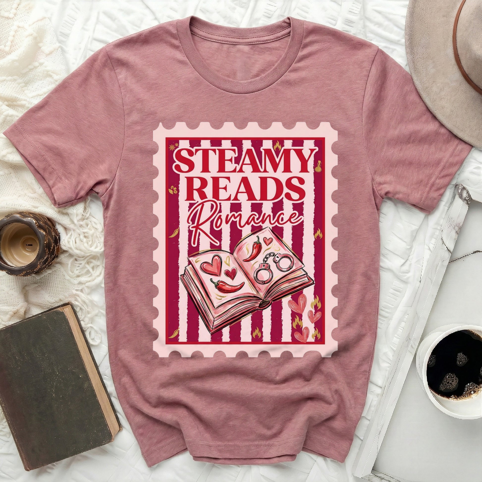 Steamy Reads Romance Book Lover Chili Handcuffs product type
Steamy Reads
Romance Book
Book Lover
Chili Pepper
Handcuffs
Spicy Reads
Reading Fan
Bookworm Gift
Valentine Tee
Love Hearts
Flame Graphic
Stamp Design
Graphic Top
Novel Fan
Bookish Style
Reader Humor
Hot Romance
Literary Charm
Cozy Reading
Booktrovert
