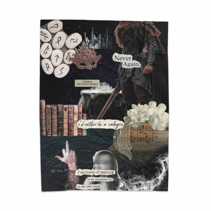 Gothic Collage Art Print with Dark Fantasy Elements