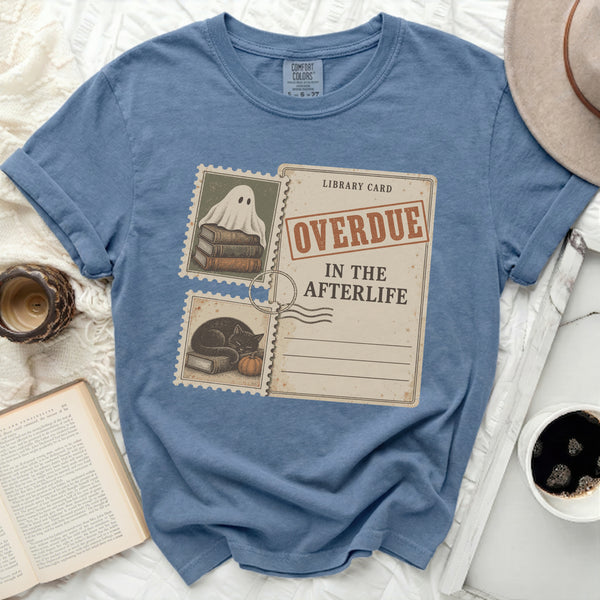 Overdue Afterlife Tee in Blue Jean