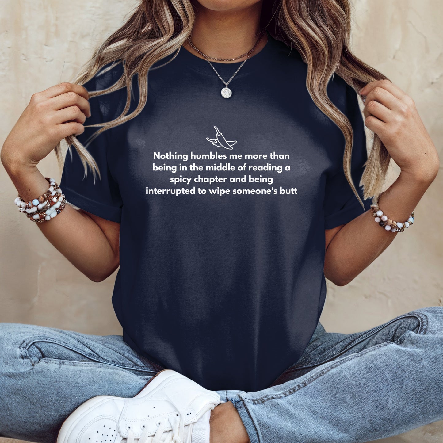 Humorous Reading Interrupted Spicy Chapter T-Shirt