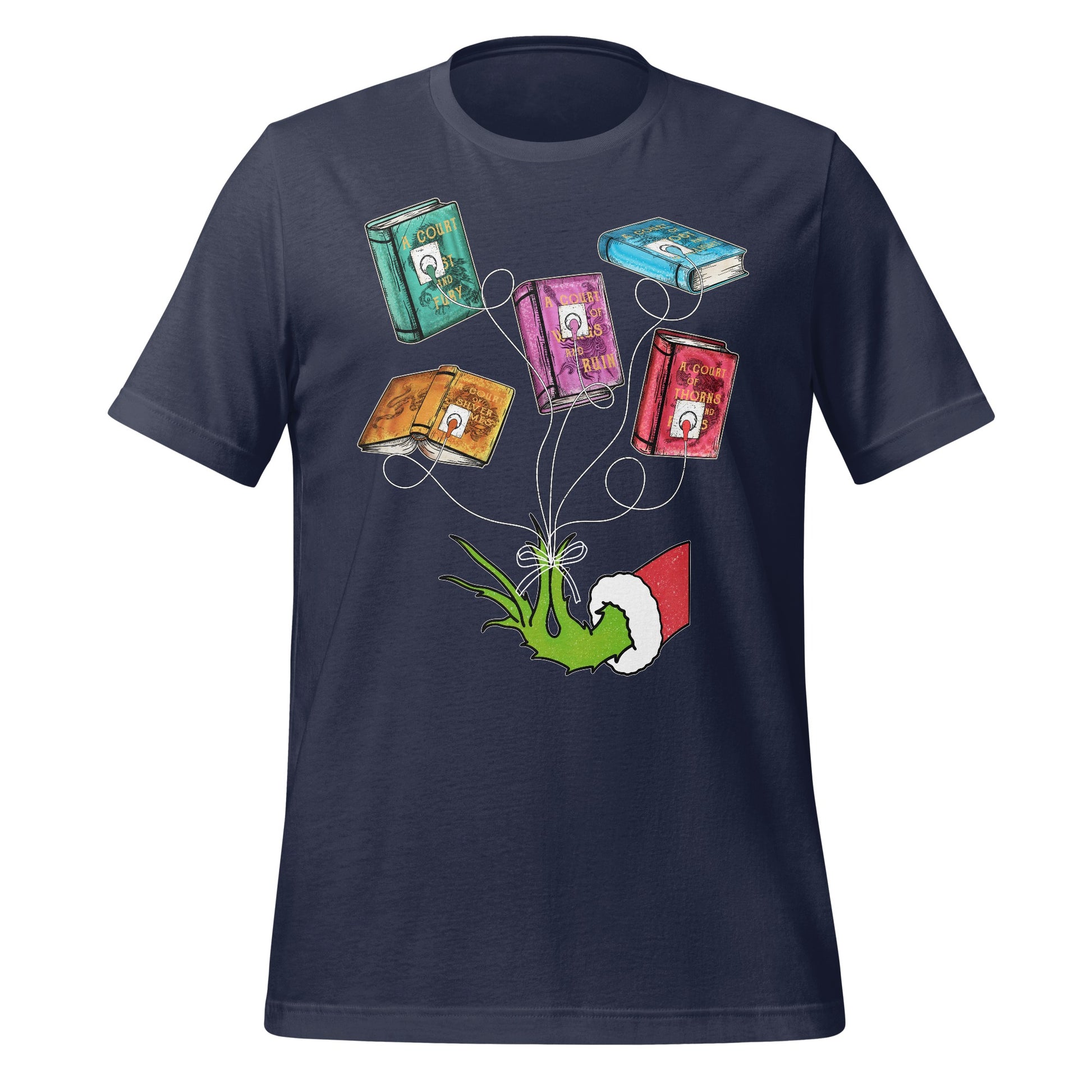 Magical Grinch Hand Holding Floating Books Shirt