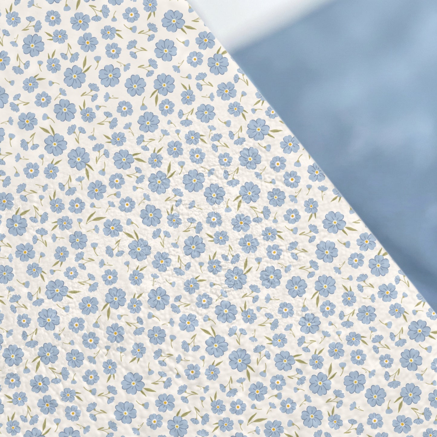 Blue Floral Pattern Design Gift Wrap Paper Sheet