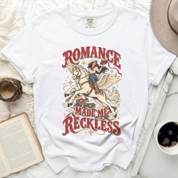 Wild Reckless Romance Tee in White