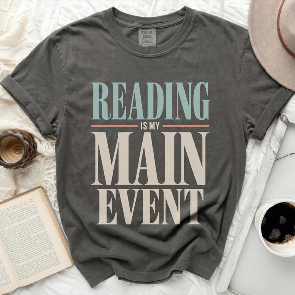Main Event Reading Tee in Pepper