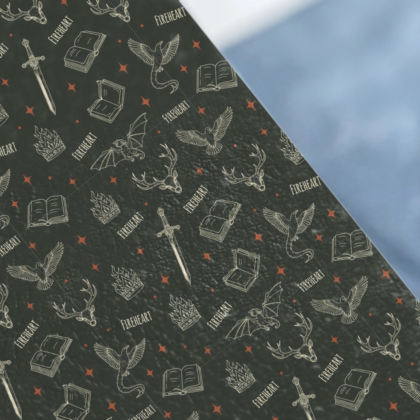 Fireheart Dragon Stag Sword Book Crown Bird product type