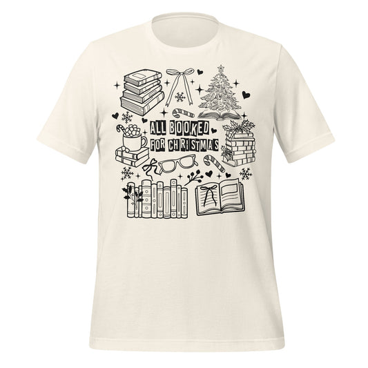 All Booked For Christmas Holiday Graphic Tee