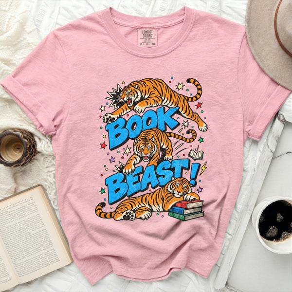 Book Beast Graphic Tee in Blossom