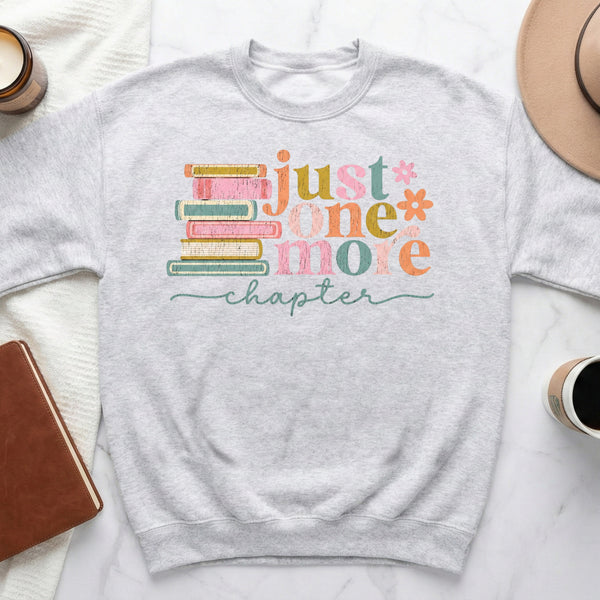 Just One More Chapter Sweatshirt in Ash