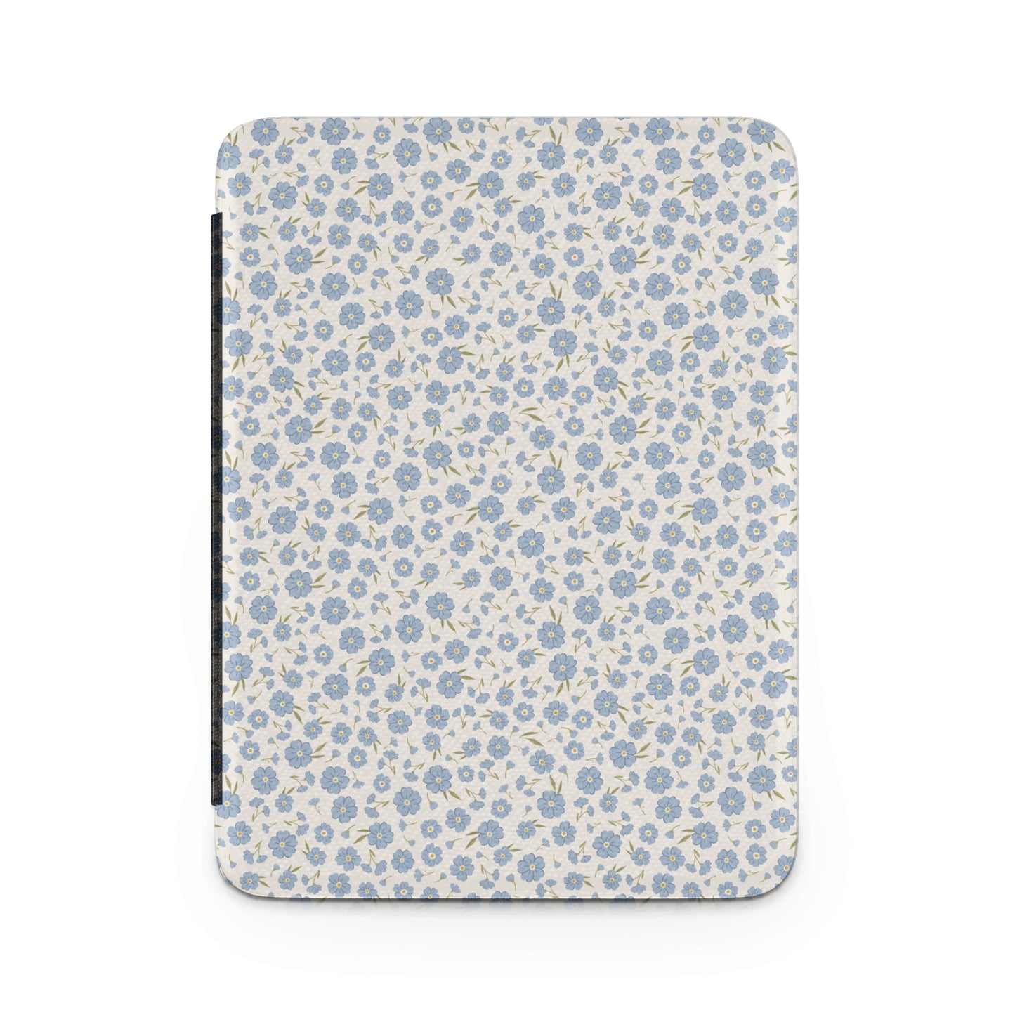 Blue Floral Pattern Design Hardcover Notebook