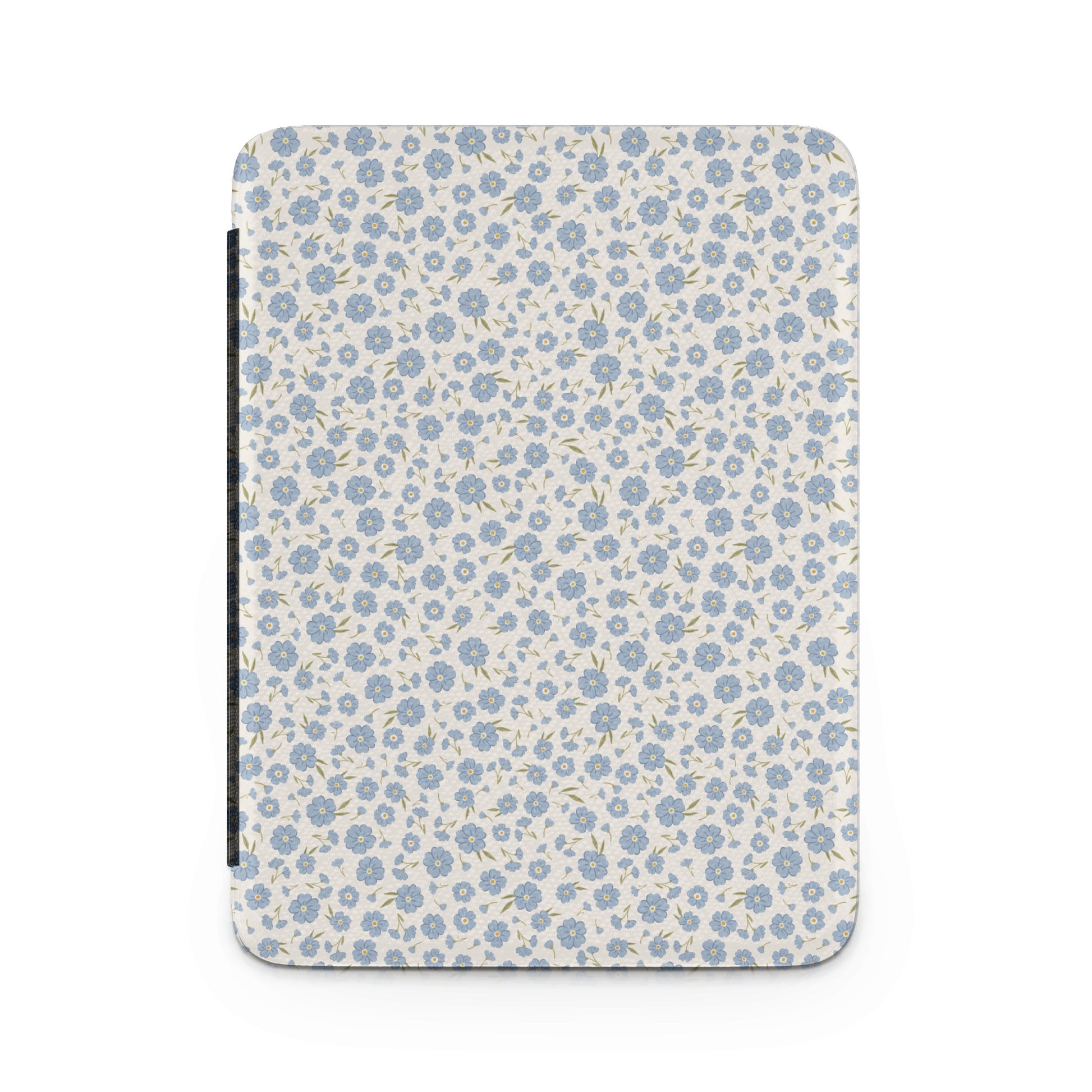 Blue Floral Pattern Design Hardcover Notebook