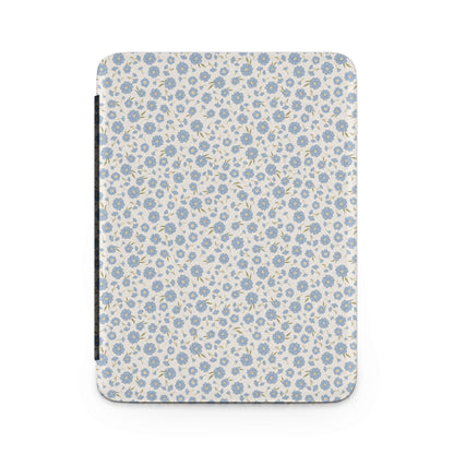 Blue Floral Pattern Design Hardcover Notebook