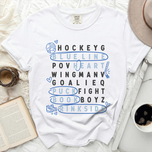 Blueline Wordplay Tee in White