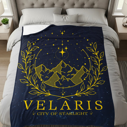 Velaris City of Starlight Design Cozy Blanket