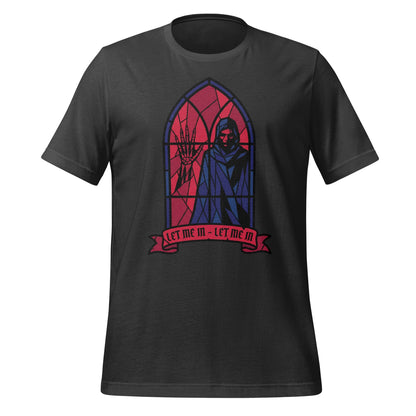 Gothic Stained Glass Let Me In Let Me In T-Shirt