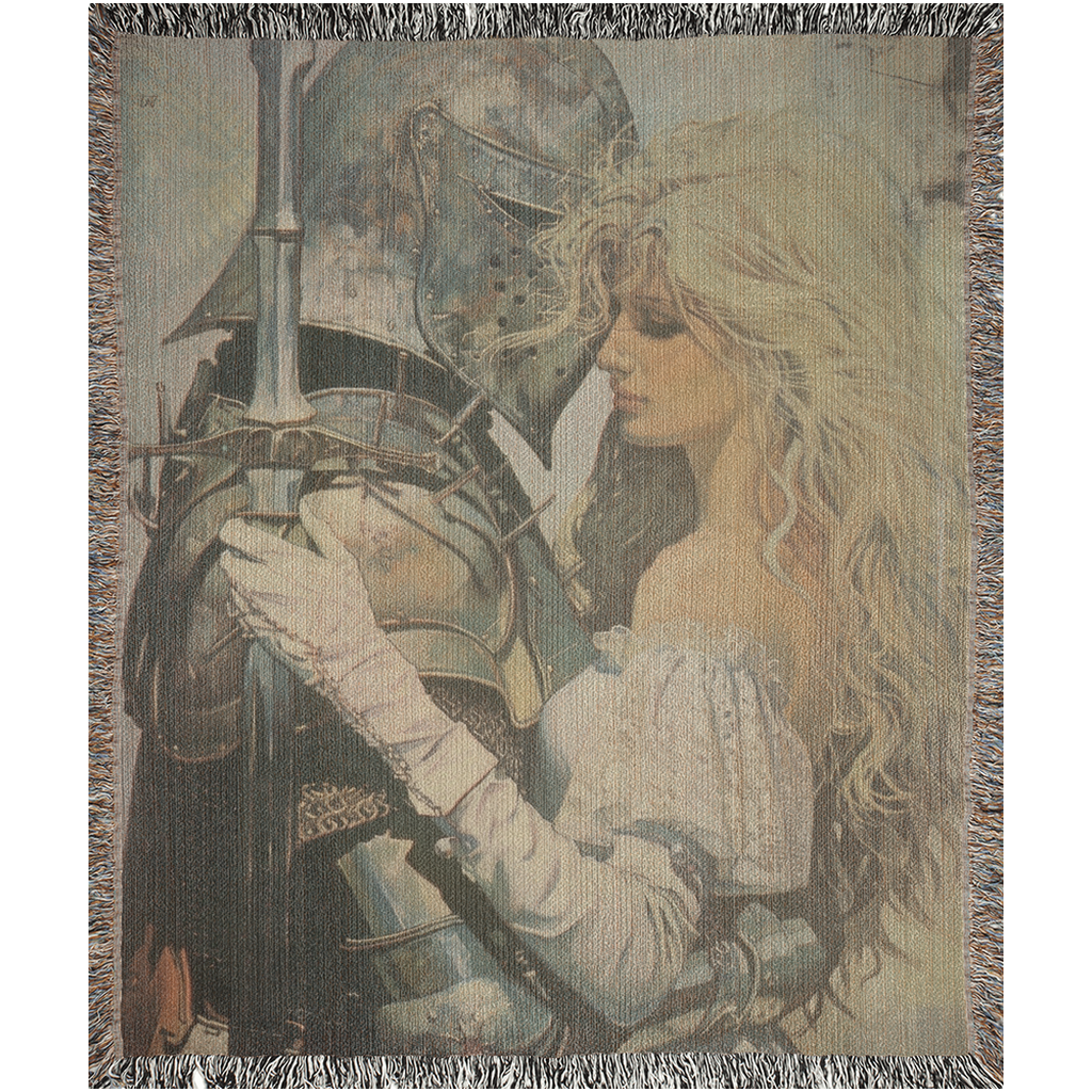 ⚔️ Medieval Love Woven Tapestry Blanket