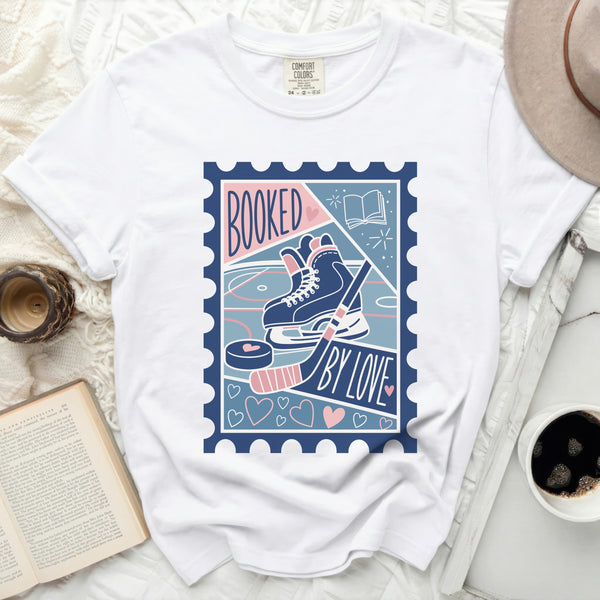 Booked by Love Hockey Fan Tee in White